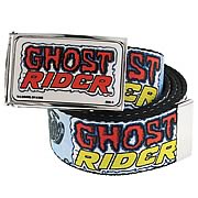 Ghost Rider Logo White Belt
